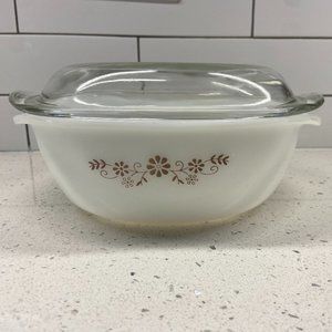 Vintage Pyr-o-Rey Casserole Dish with Lid